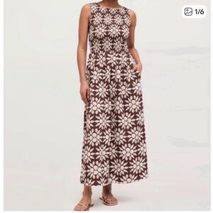 Hill House Cosima Nap Dress in Chocolate Shell Mosaic